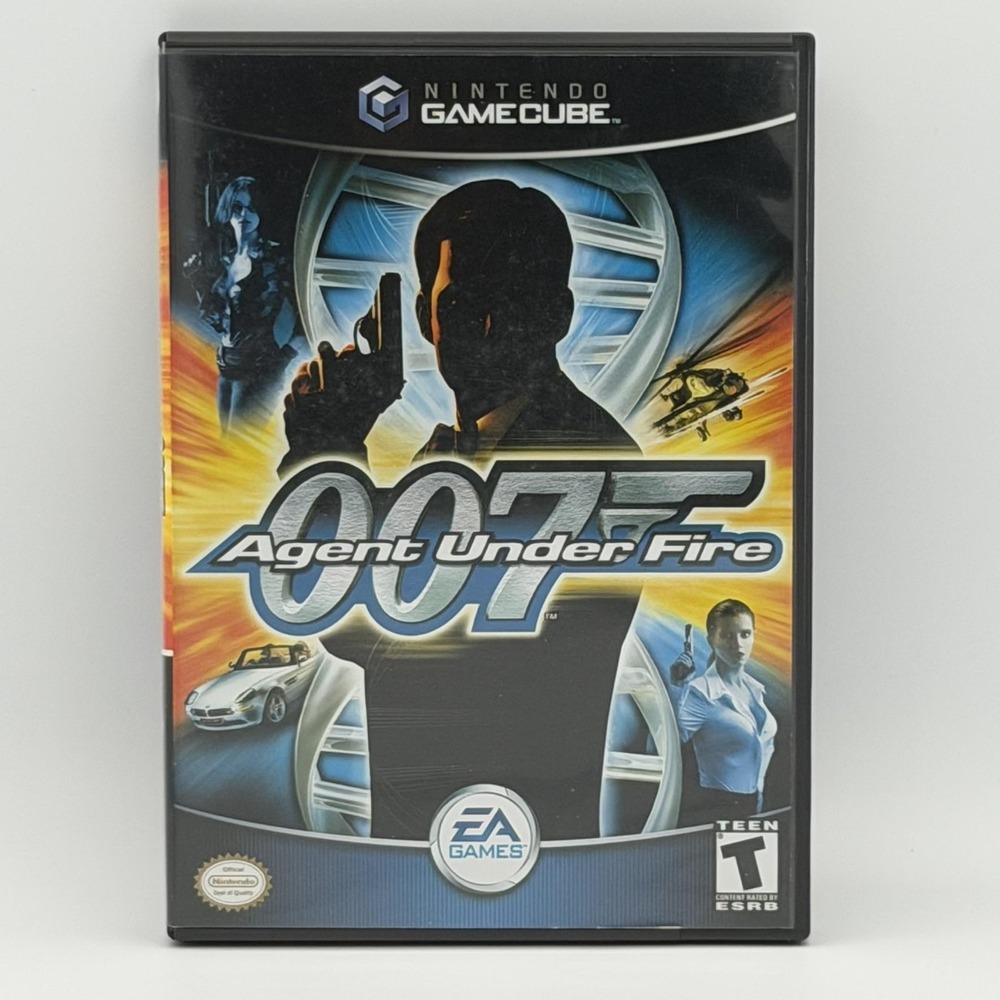 007 Agent Under Fire Nintendo GameCube Complete CIB EA 2002 NTSC-UC T James Bond